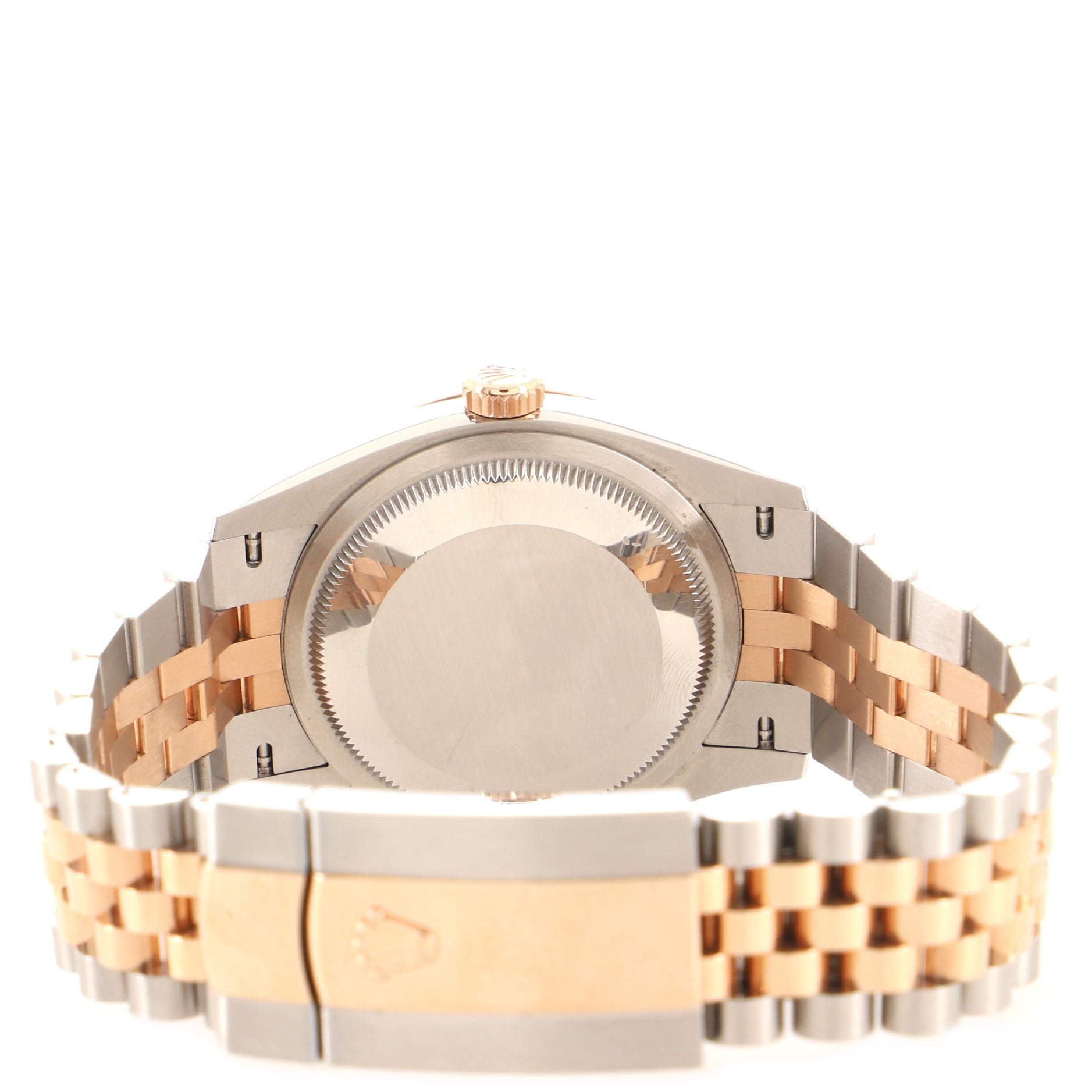 Rolex Oyster Perpetual Datejust Automatic Watch Stainless Steel and Rose Gold with Diamond Markers 36