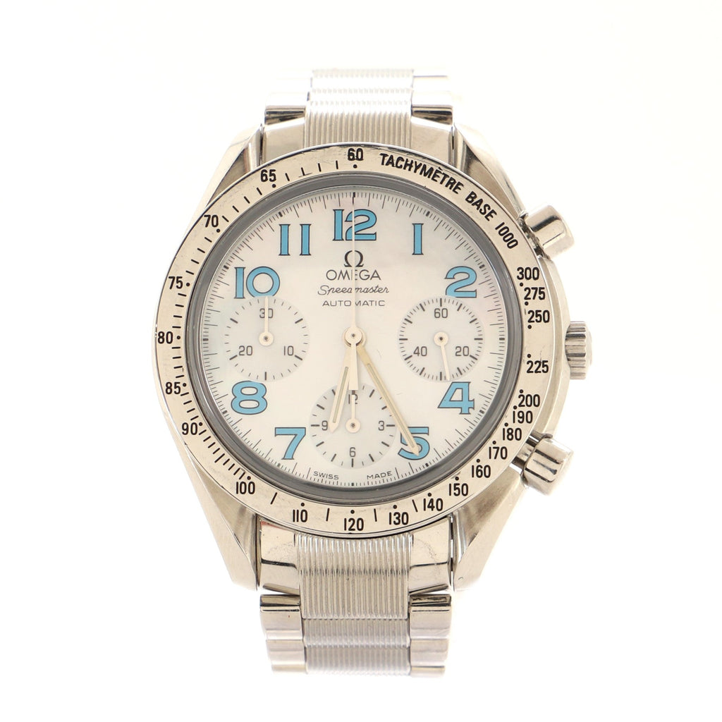 Omega Speedmaster Reduced Chronograph Automatic Watch Stainless Steel with Mother of Pearl 39