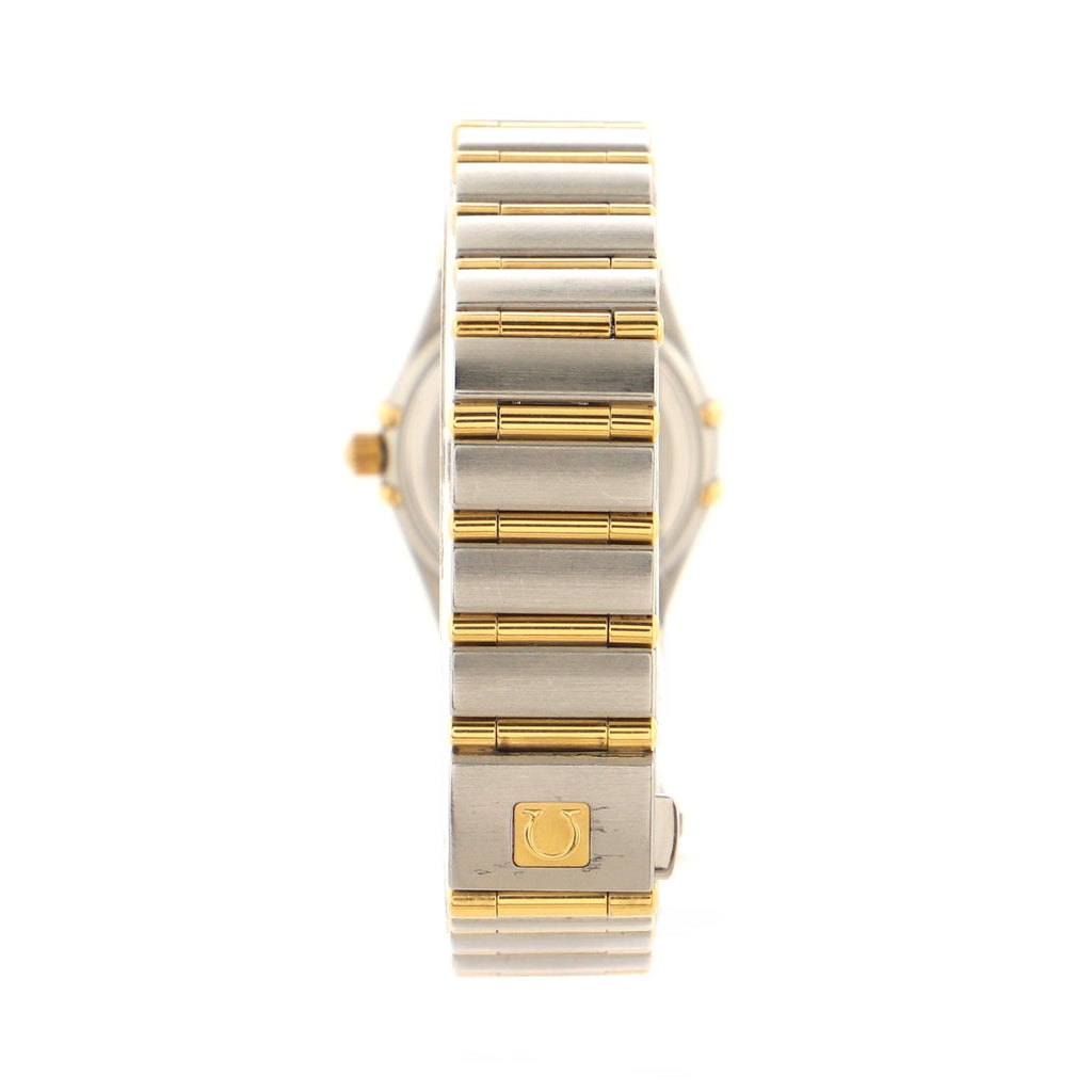 Omega Constellation Quartz Watch Stainless Steel and Yellow Gold with Mother of Pearl 22