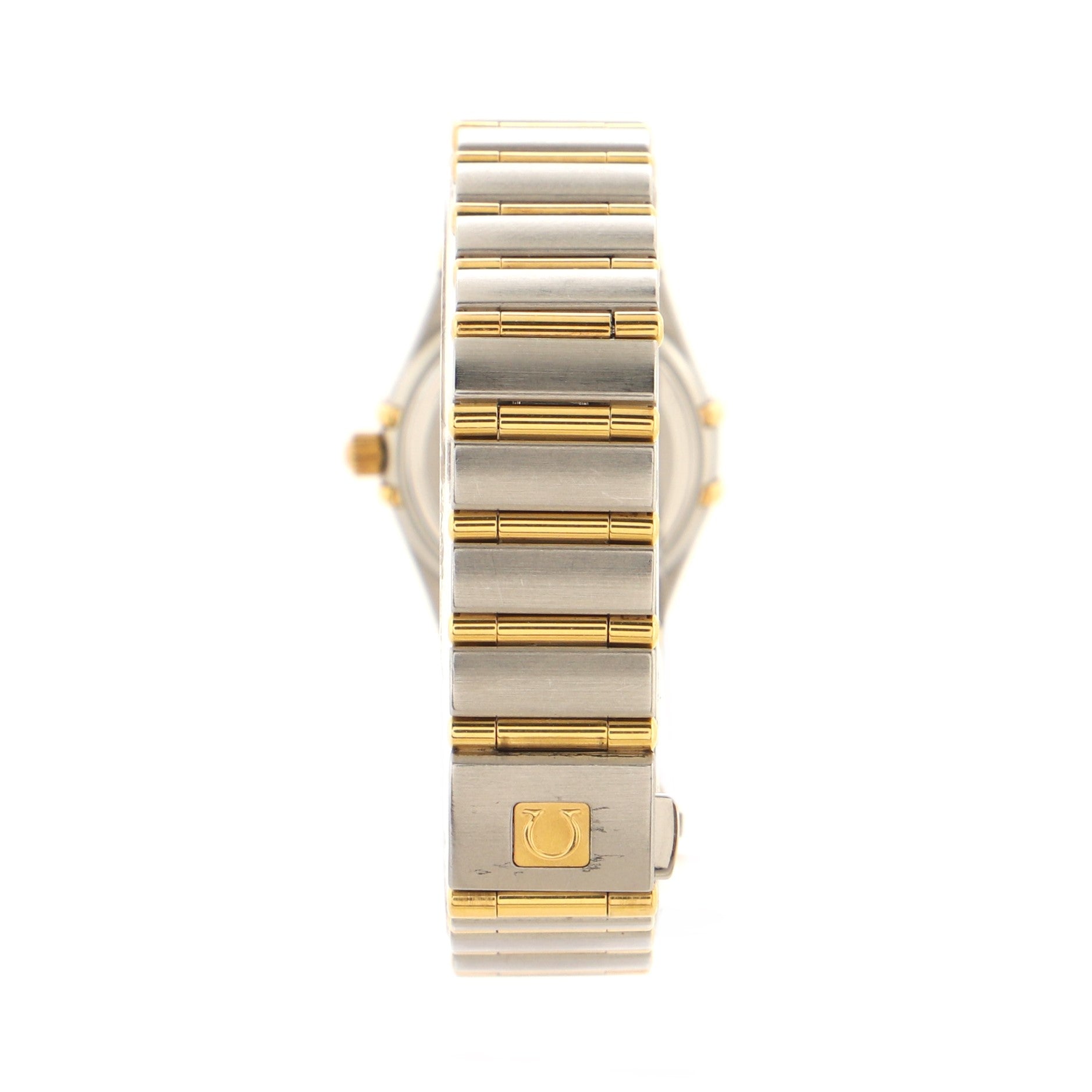 Omega Constellation Quartz Watch Stainless Steel and Yellow Gold with Mother of Pearl 22