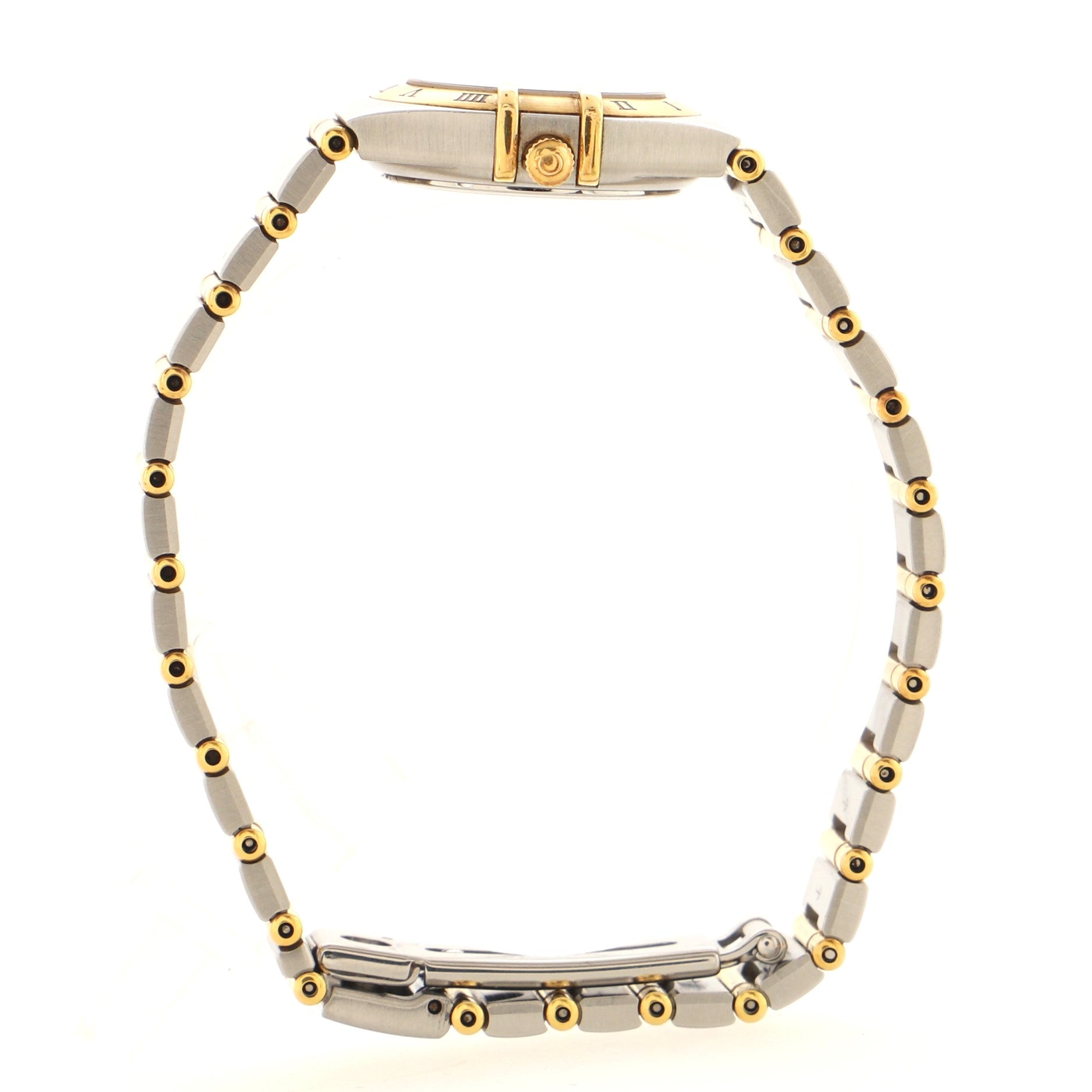 Omega Constellation Quartz Watch Stainless Steel and Yellow Gold with Mother of Pearl 22