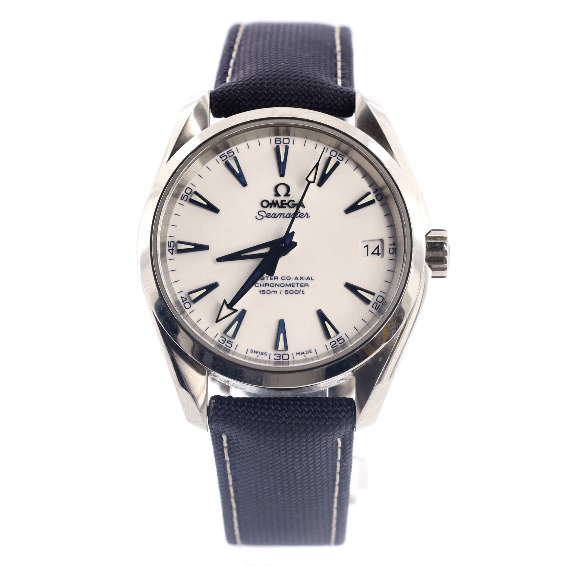 Omega Seamaster Aqua Terra 150M Co-Axial Chronometer Automatic Watch Titanium and Nylon 39