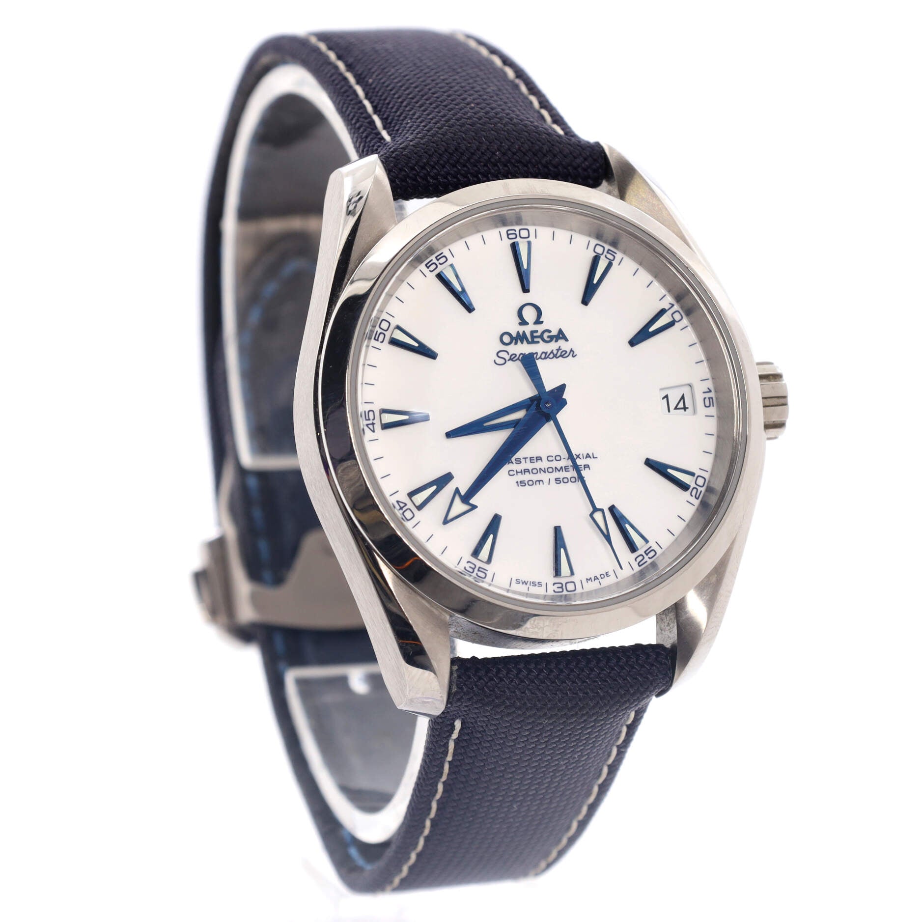 Omega Seamaster Aqua Terra 150M Co-Axial Chronometer Automatic Watch Titanium and Nylon 39