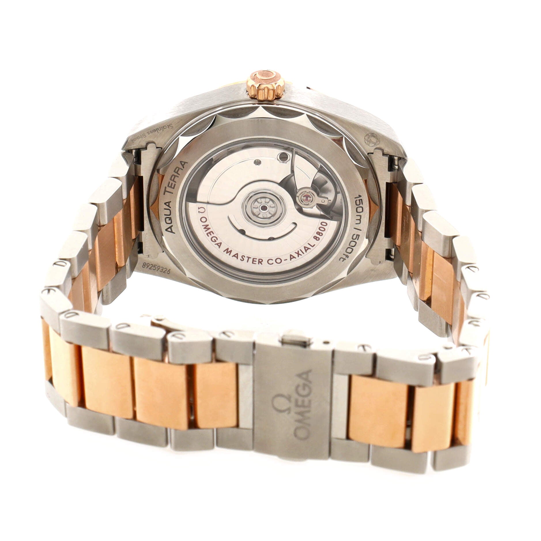 Omega Seamaster Aqua Terra 150M Co-Axial Chronometer Automatic Watch Stainless Steel and Rose Gold 38