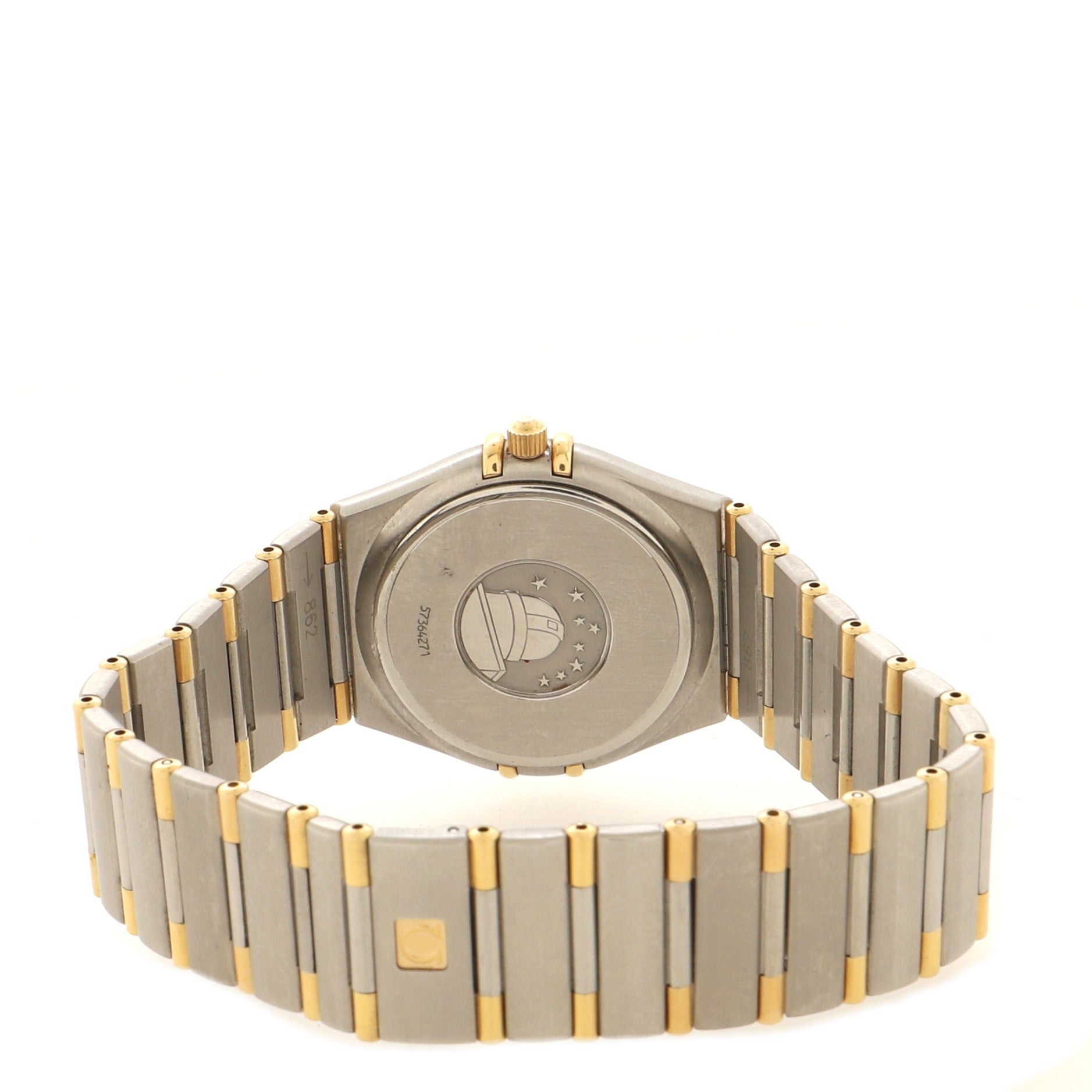 Omega Constellation Quartz Watch Stainless Steel and Yellow Gold 33
