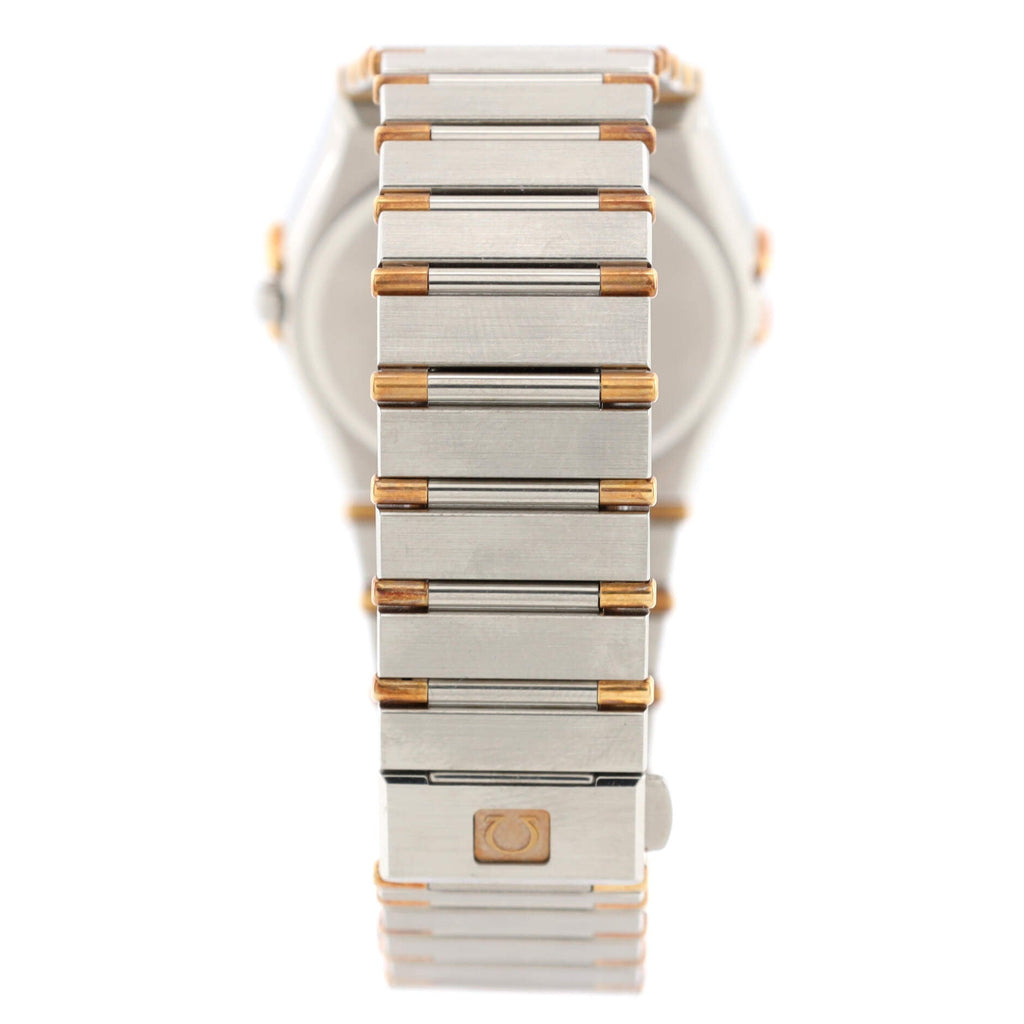 Omega Constellation Day Date Quartz Watch Stainless Steel and Yellow Gold 33