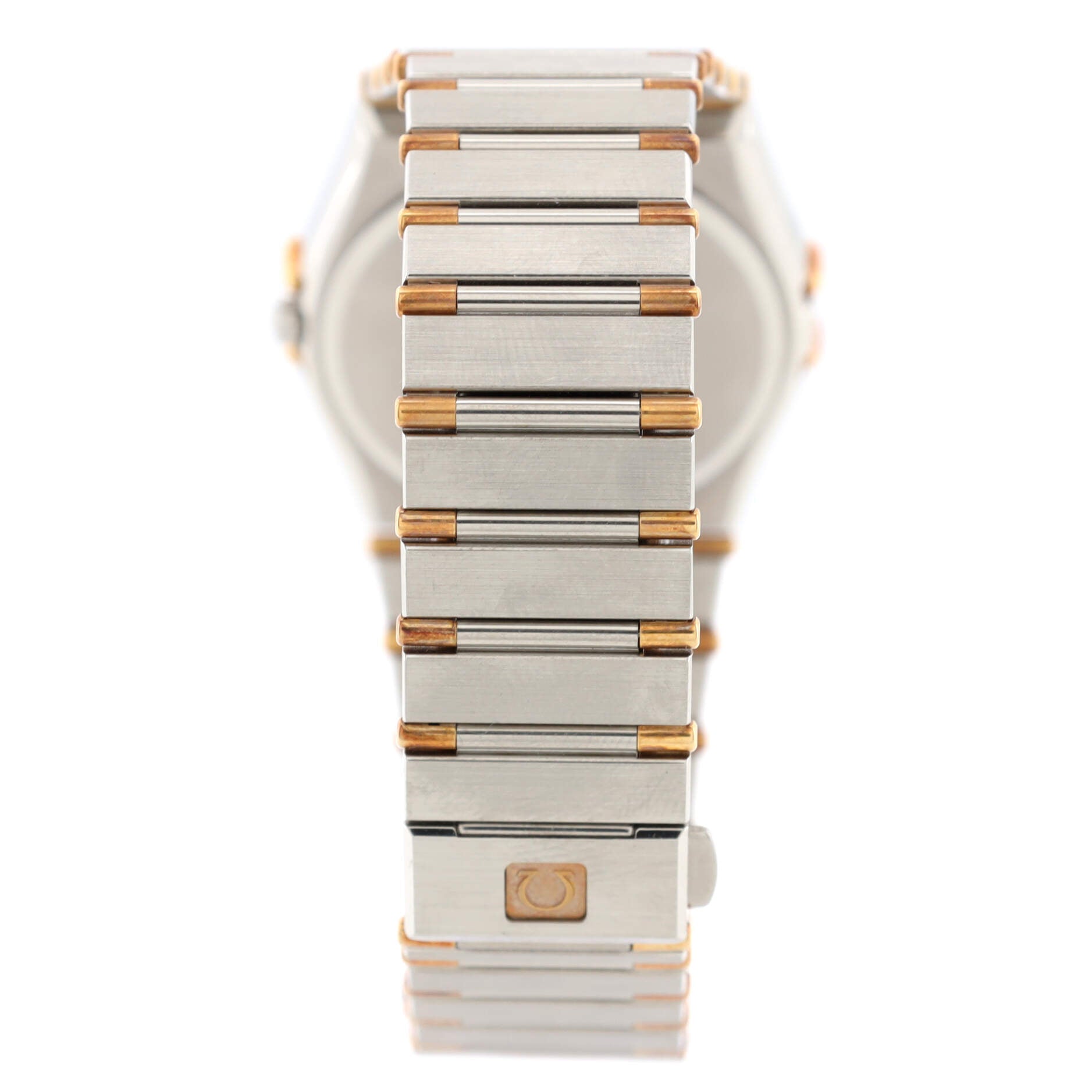 Omega Constellation Day Date Quartz Watch Stainless Steel and Yellow Gold 33
