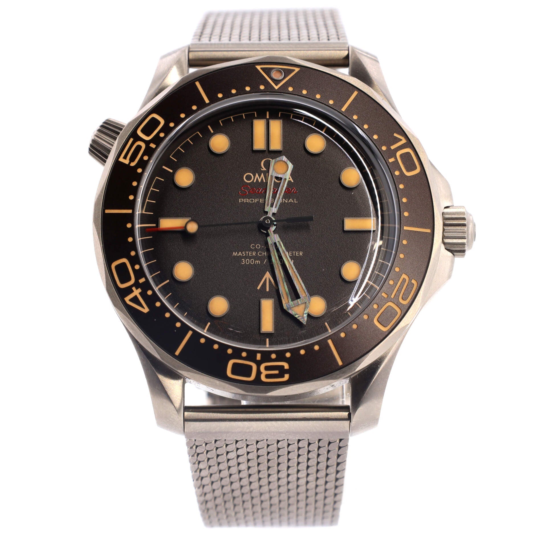 Omega Seamaster 007 Edition Diver 300M Co-Axial Master Chronometer Automatic Watch Titanium 42