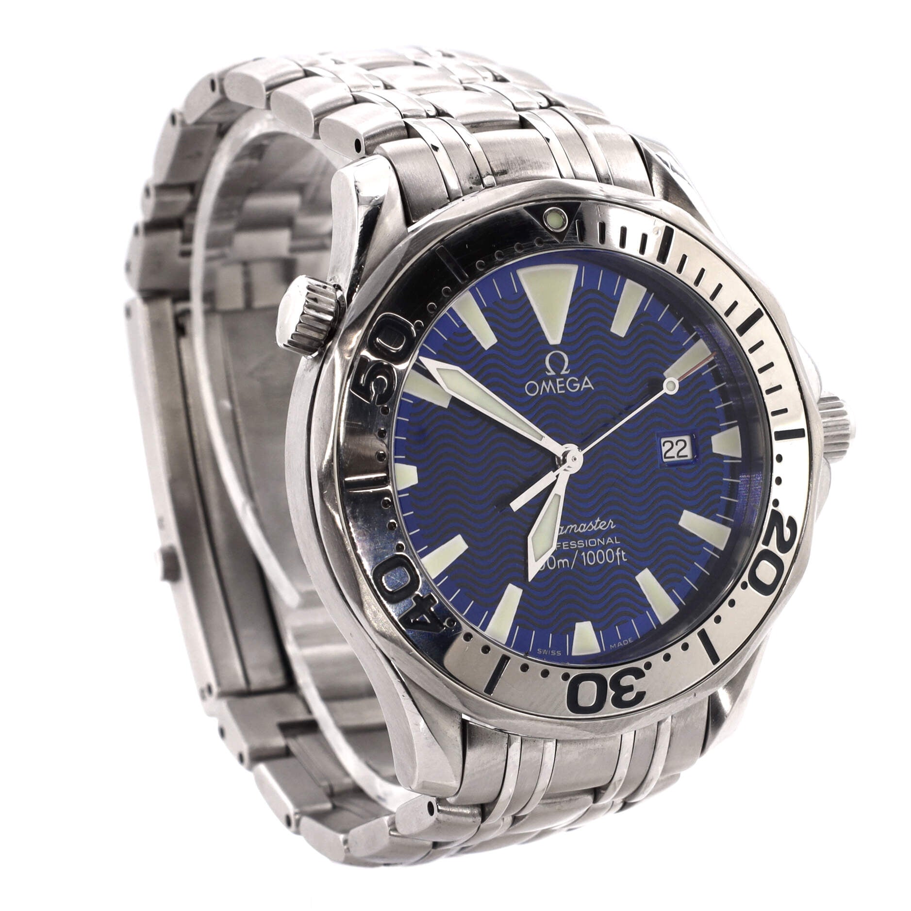Omega Seamaster Professional Diver Chronometer 300M Automatic Watch Stainless Steel 41