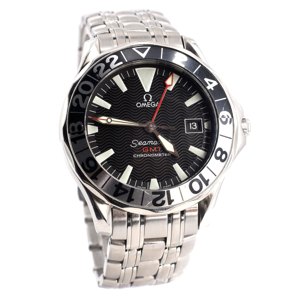 Omega Seamaster 300m Chronometer GMT Automatic Watch Stainless Steel 41