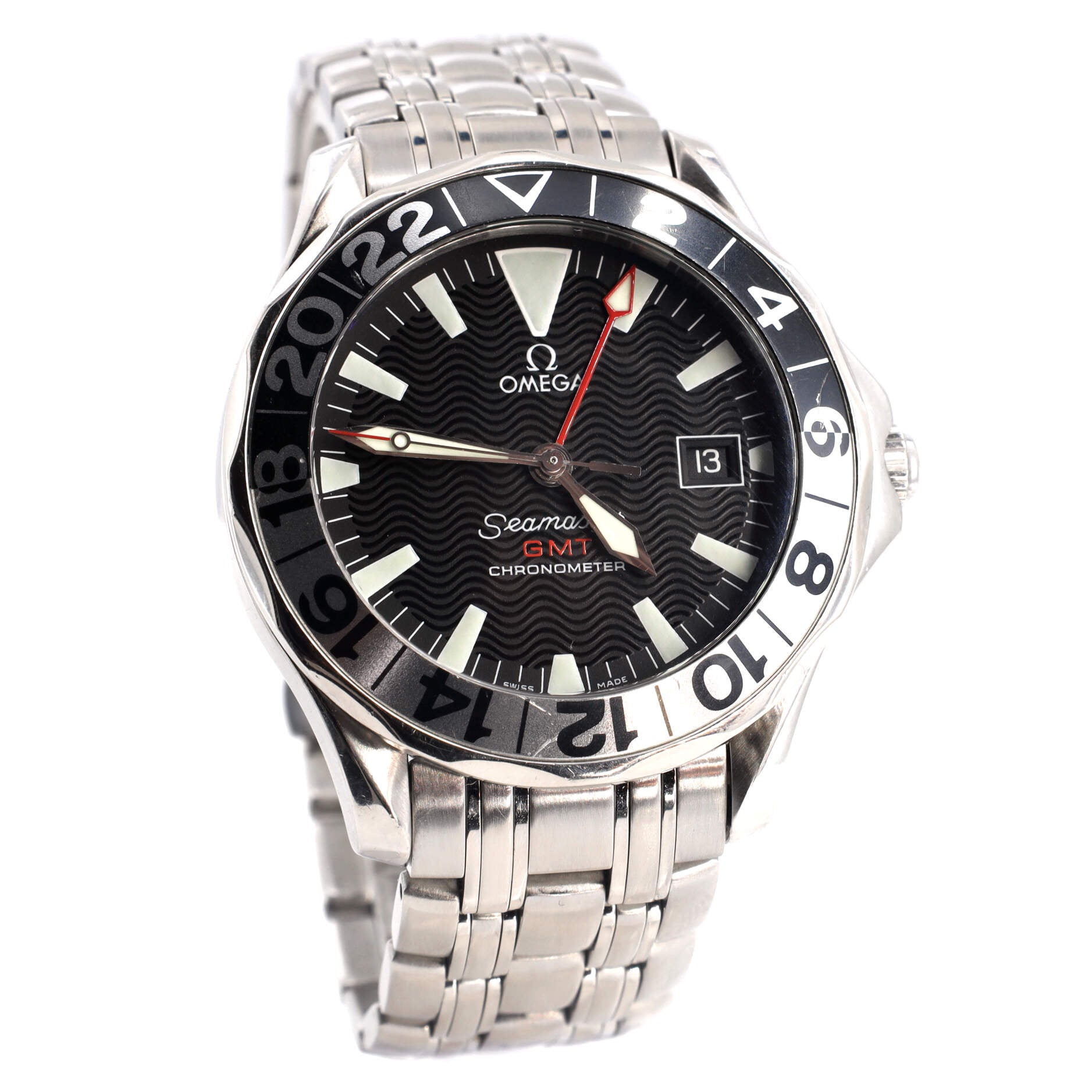 Omega Seamaster 300m Chronometer GMT Automatic Watch Stainless Steel 41