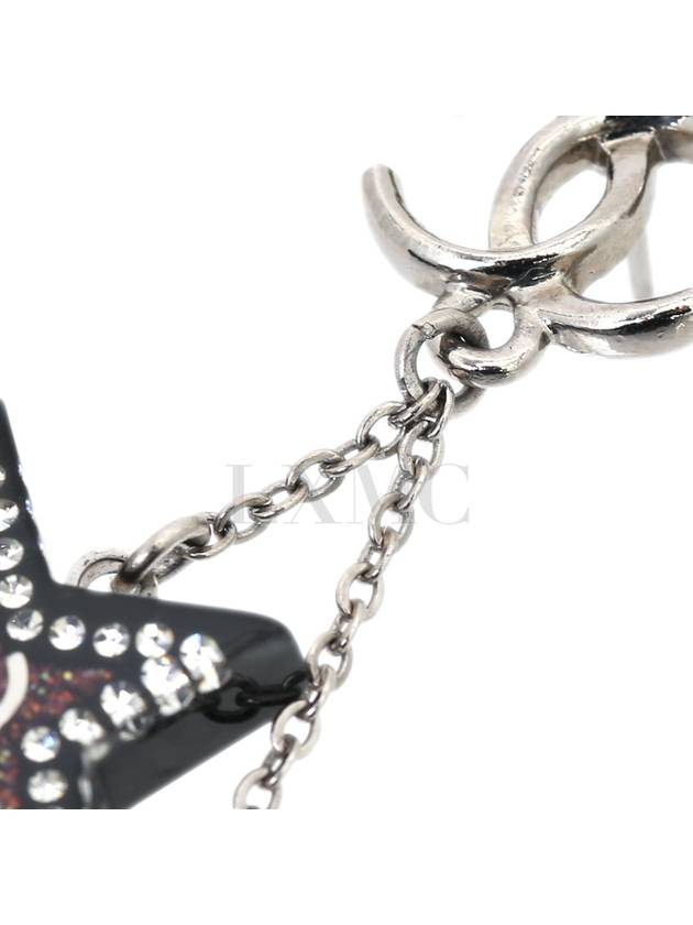 Long Earrings Shooting Star Resin CC Logo Dangle