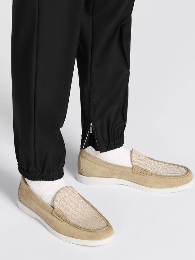 Christian Dior Granville Oblique Jacquard Suede Loafer Beige