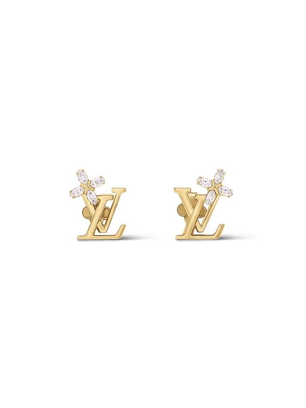 Louis Vuitton LV Iconic Flower Earrings Gold