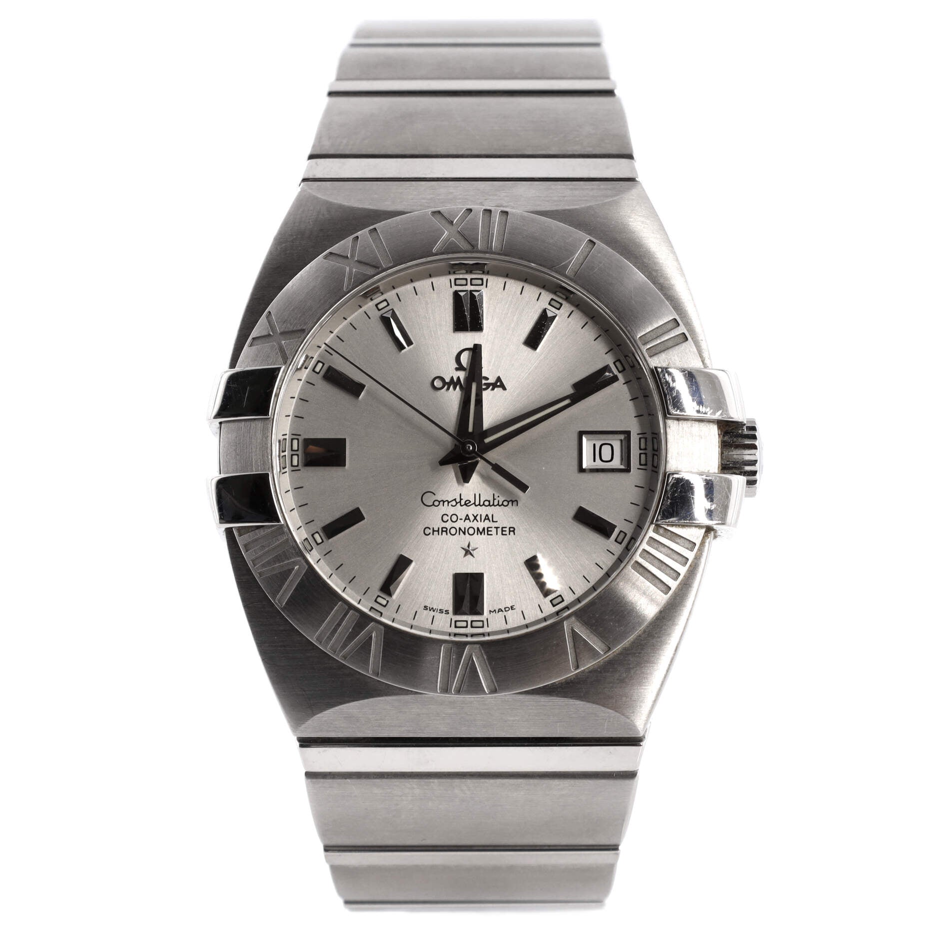Omega Constellation Double Eagle Co-Axial Chronometer Automatic Watch Stainless Steel 40