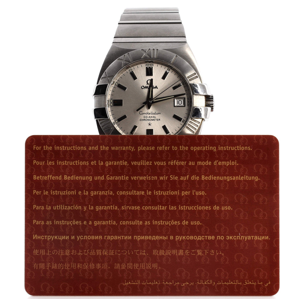 Omega Constellation Double Eagle Co-Axial Chronometer Automatic Watch Stainless Steel 40