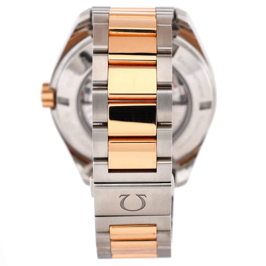 Omega Seamaster Aqua Terra 150M Co‑Axial Chronometer GMT Automatic Watch Stainless Steel and Rose Gold 43