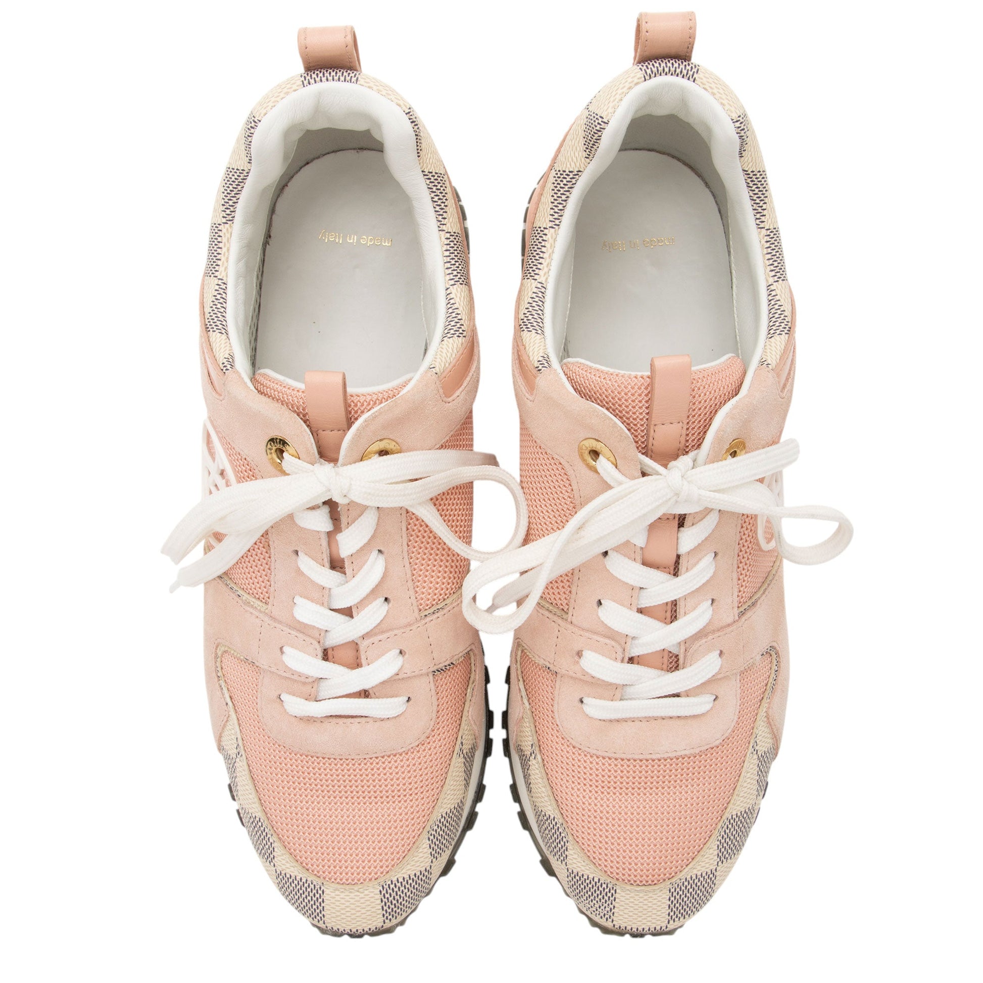 Louis Vuitton Damier Azur Suede Run Away Sneakers