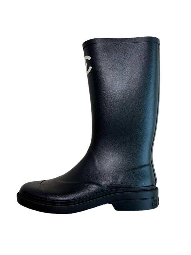 CC Logo Caoutchouc Rain Boots Black