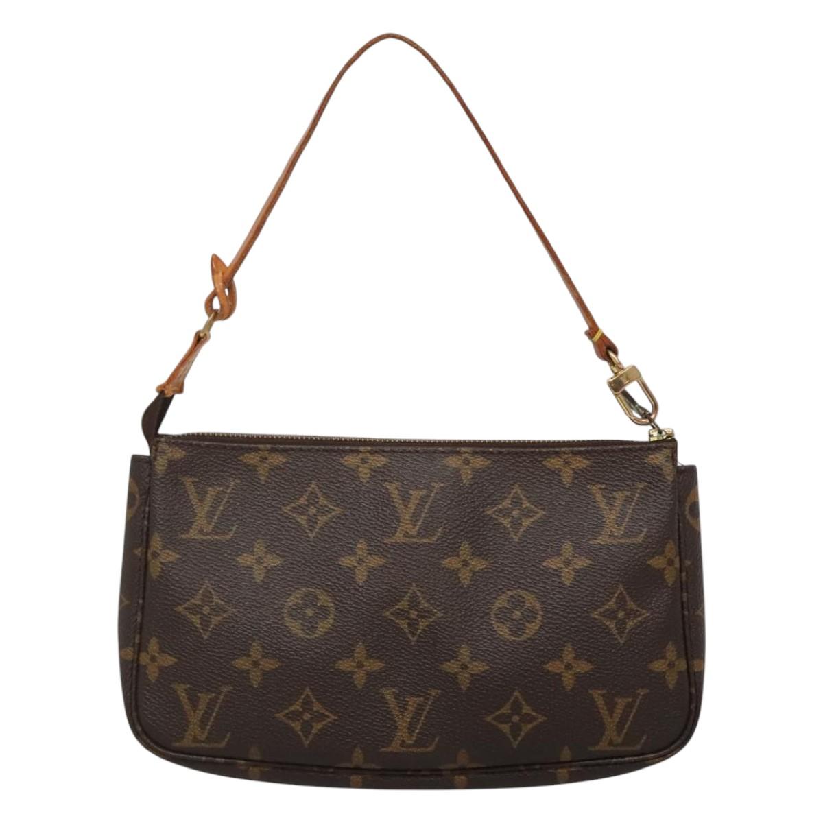 Louis Vuitton Pochette Accessoire Canvas Clutch Bag