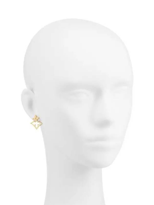 Louis Vuitton Flowergram Earrings Gold