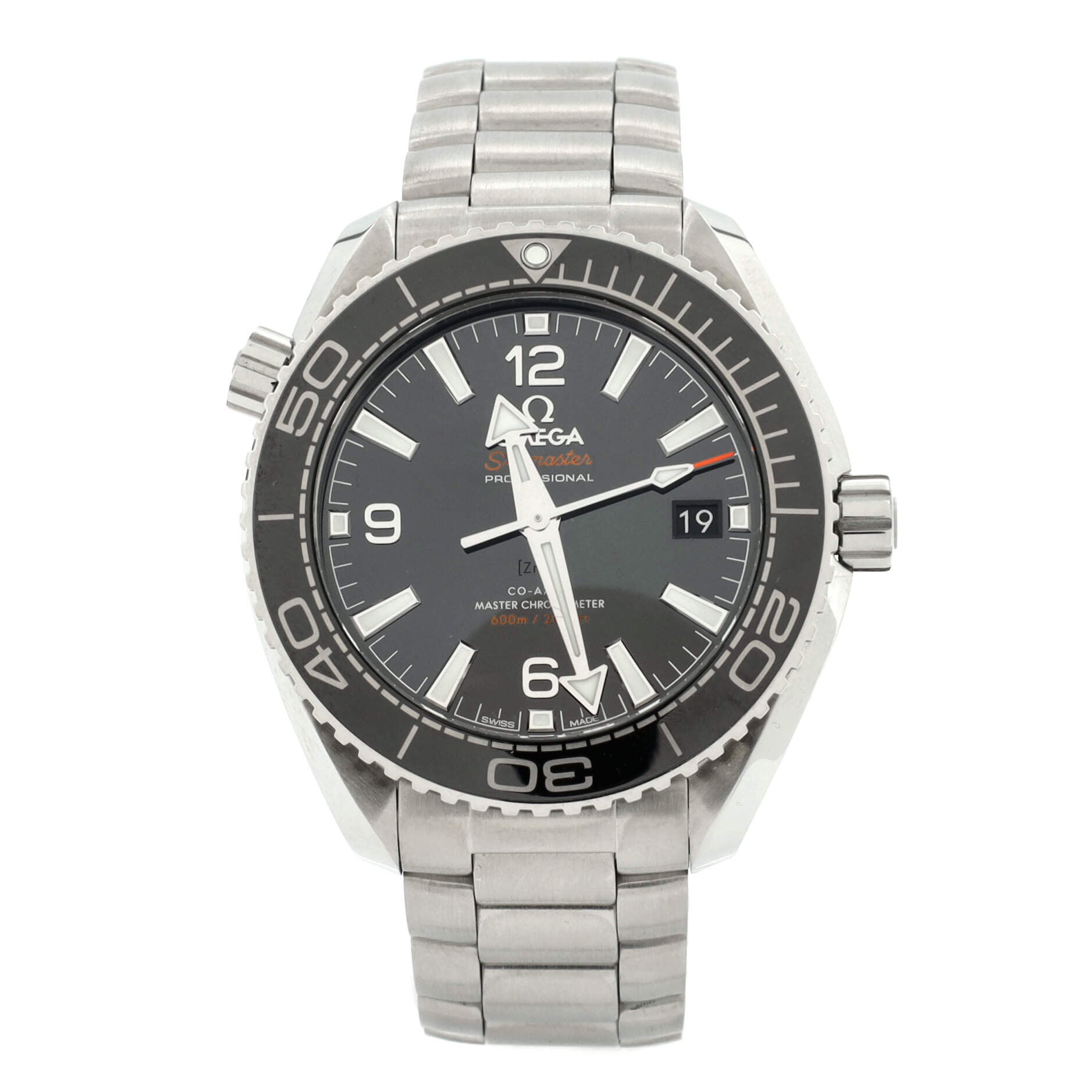 Omega Seamaster Professional Planet Ocean 600M Co-Axial Chronometer Automatic Watch Stainless Steel 39