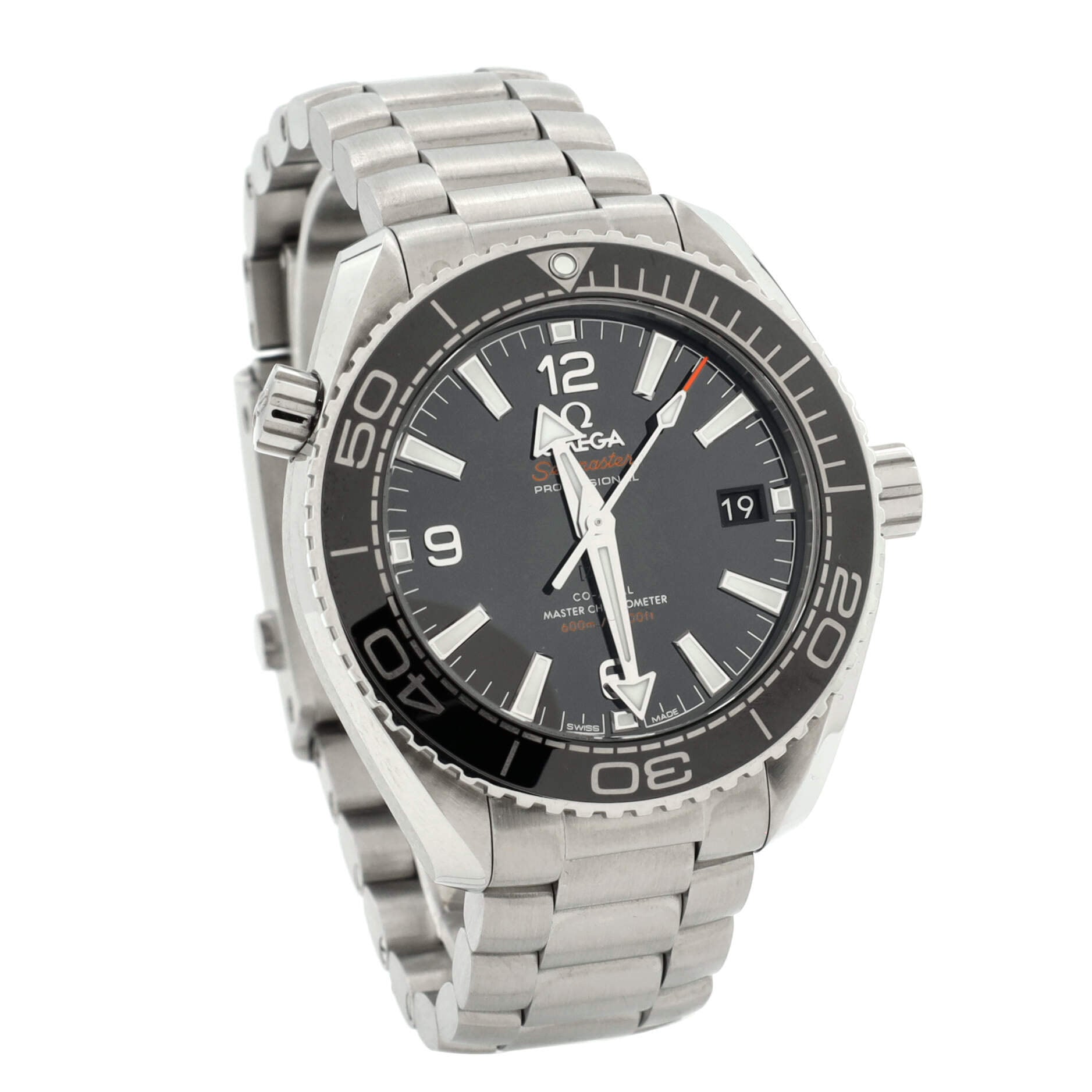 Omega Seamaster Professional Planet Ocean 600M Co-Axial Chronometer Automatic Watch Stainless Steel 39