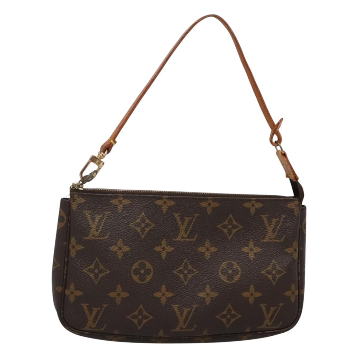 Louis Vuitton Pochette Accessoire Canvas Clutch Bag