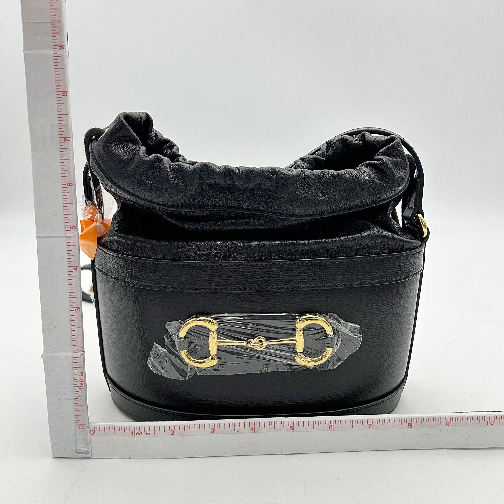 Gucci 1955 Horsebit Drawstring Bucket Bag - Black Crossbody Bags, Handbags 2505092219