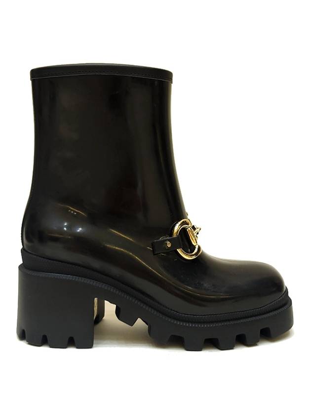 Gucci Women's Horsebit Ankle Chelsea Boots Black