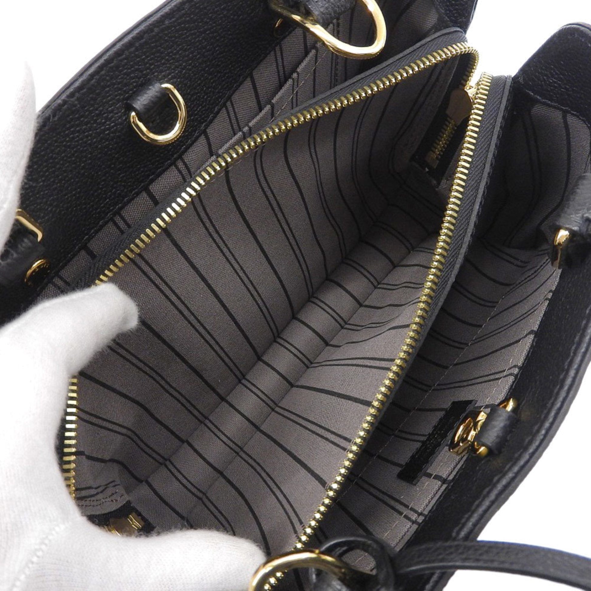 Louis Vuitton Monogram Empreinte Noir Leather Handbag