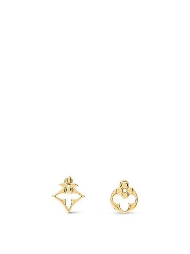 Louis Vuitton Flowergram Earrings Gold