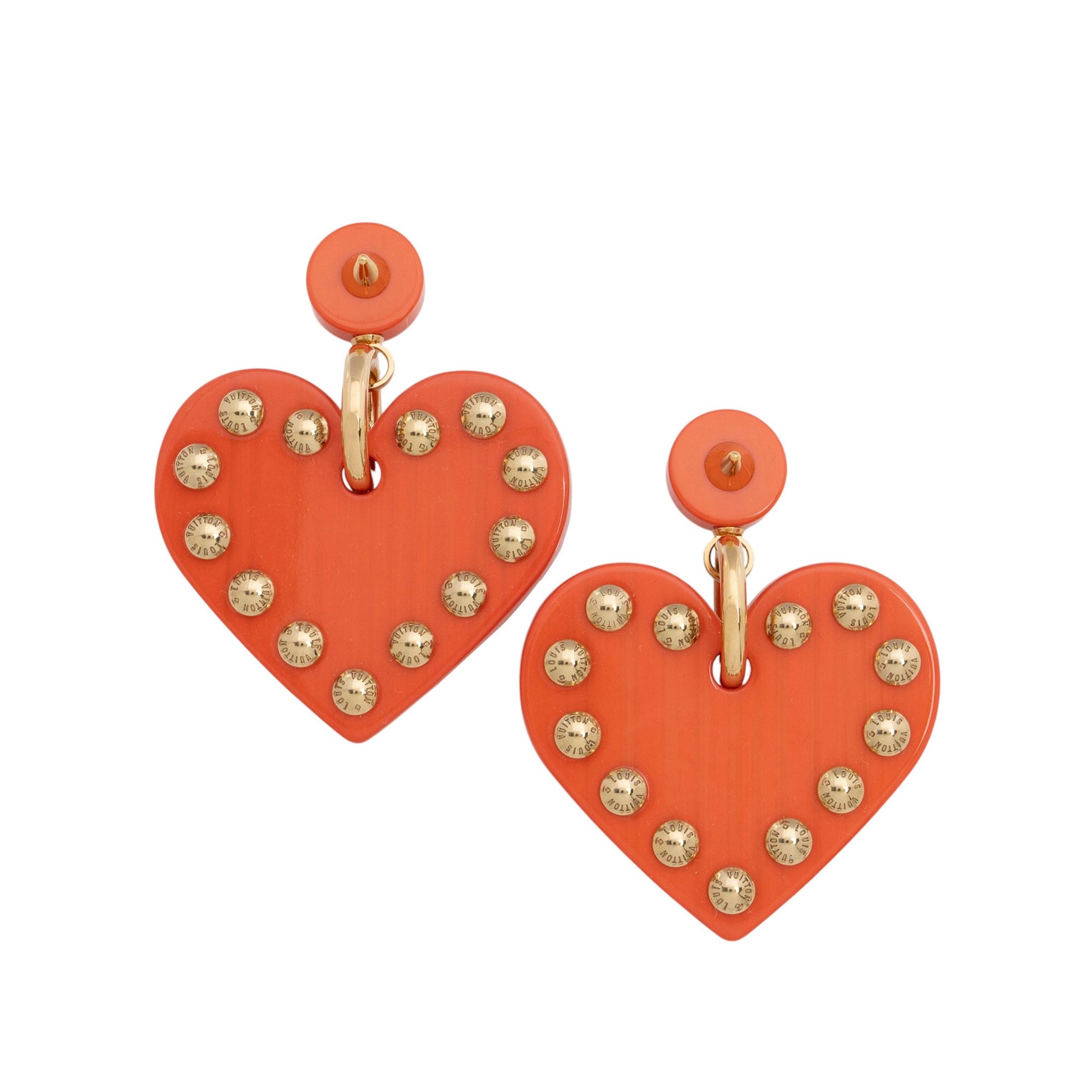 Louis Vuitton Heart Nails Earrings