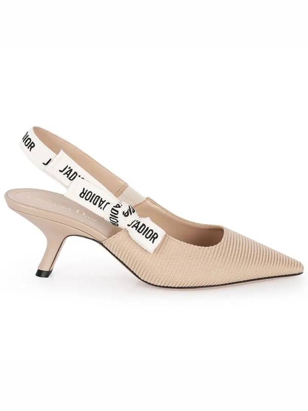 Christian Dior Women's J'adior Technical Fabric Slingback Heels Nude