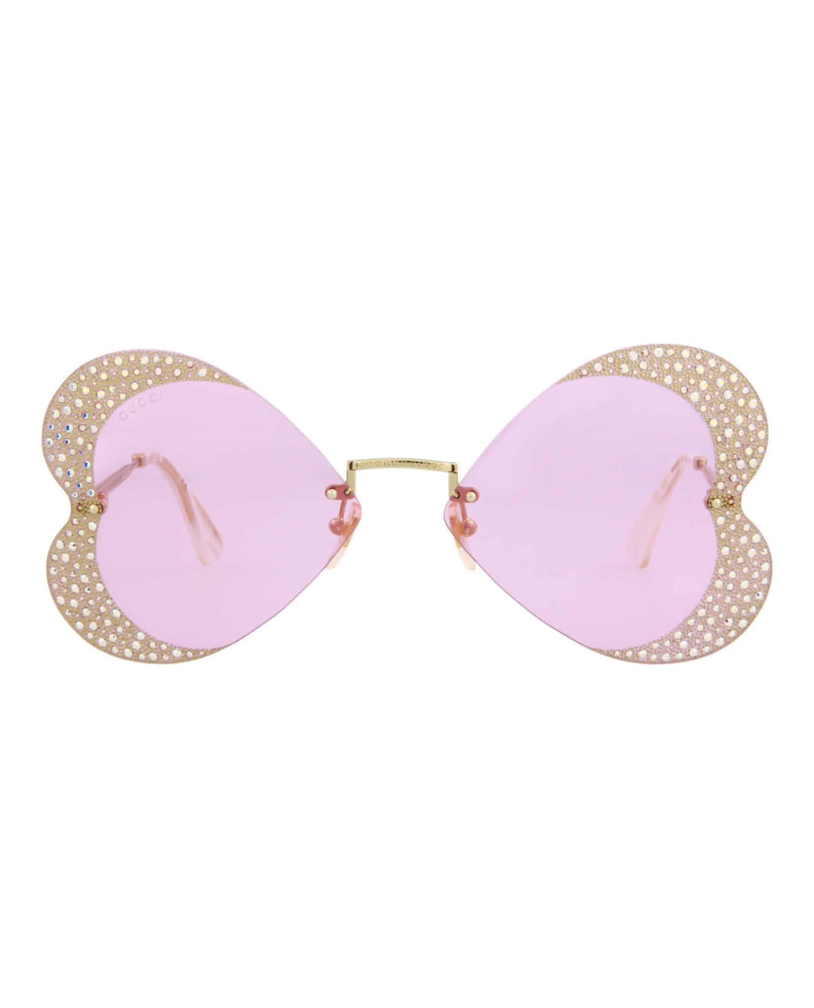 Gucci Cat Eye-Frame Metal Sunglasses