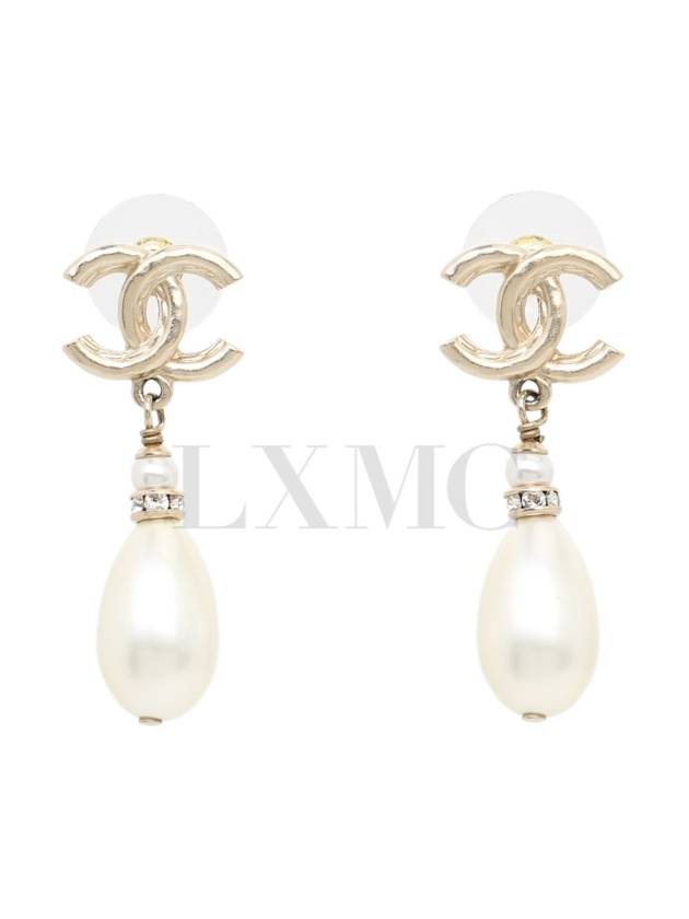 Pearl Earrings Showline CC Logo AB8513