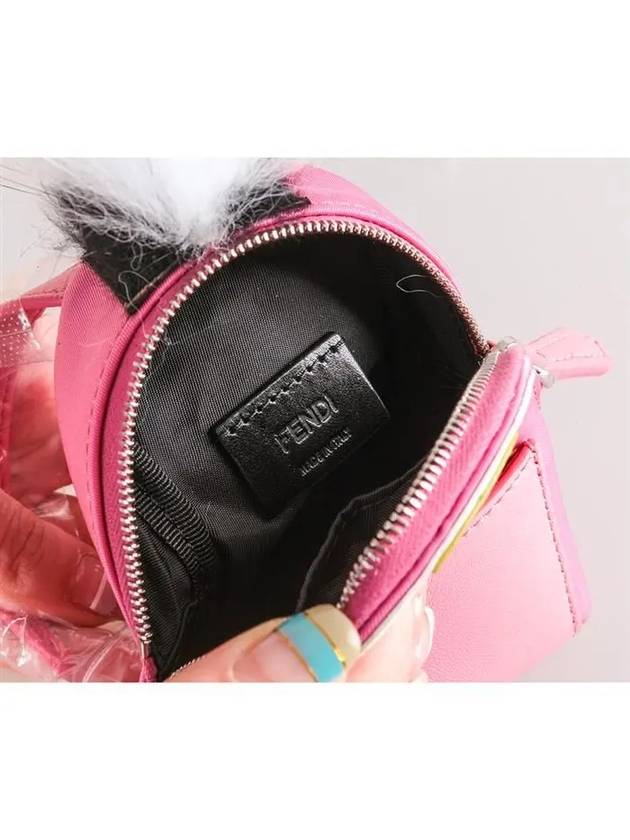 Fendi Bug Backpack Key Holder Pink