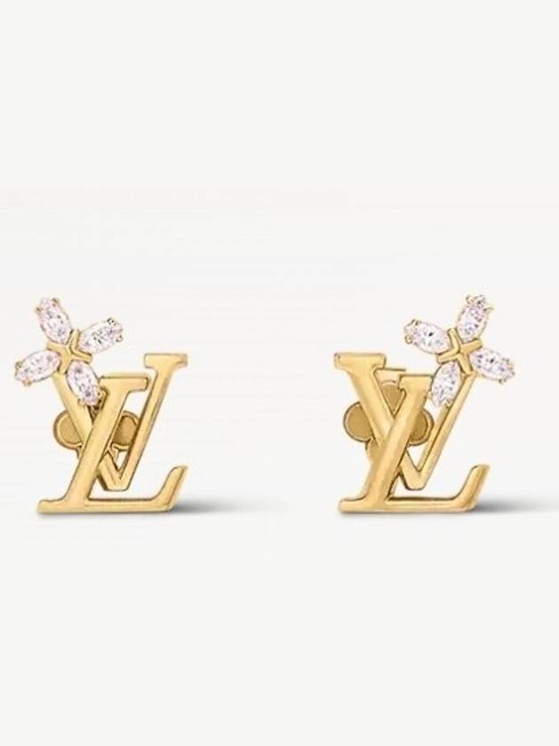 Louis Vuitton LV Iconic Flower Earrings Gold