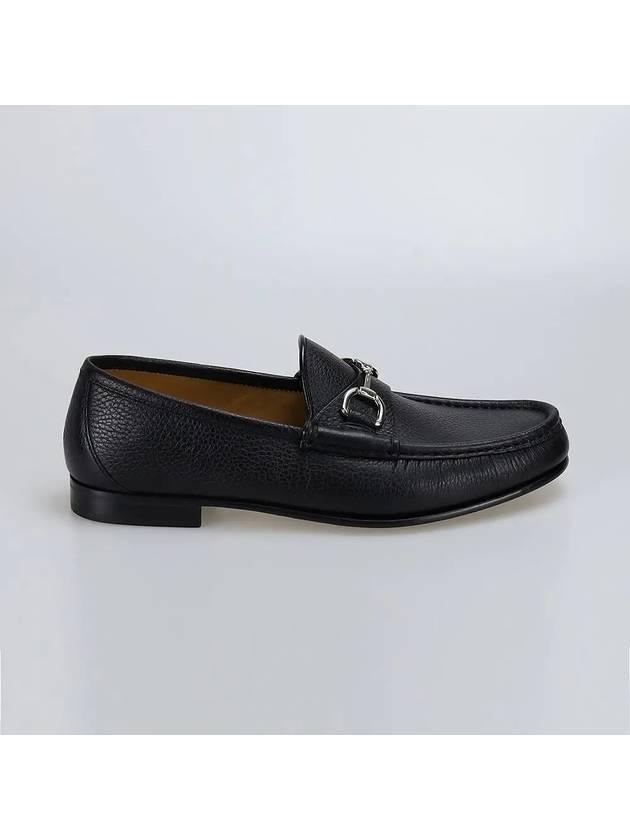 Gucci Horsesbit Nestor Grain Leather Loafers Black
