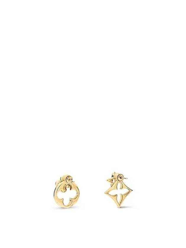 Louis Vuitton Flowergram Earrings Gold