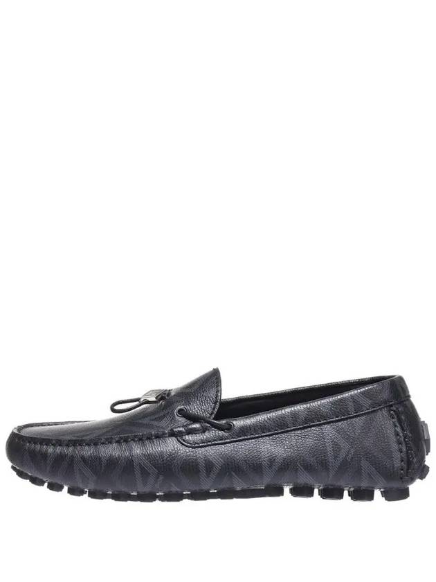 Christian Dior CD Diamond Drawstring Loafers Black