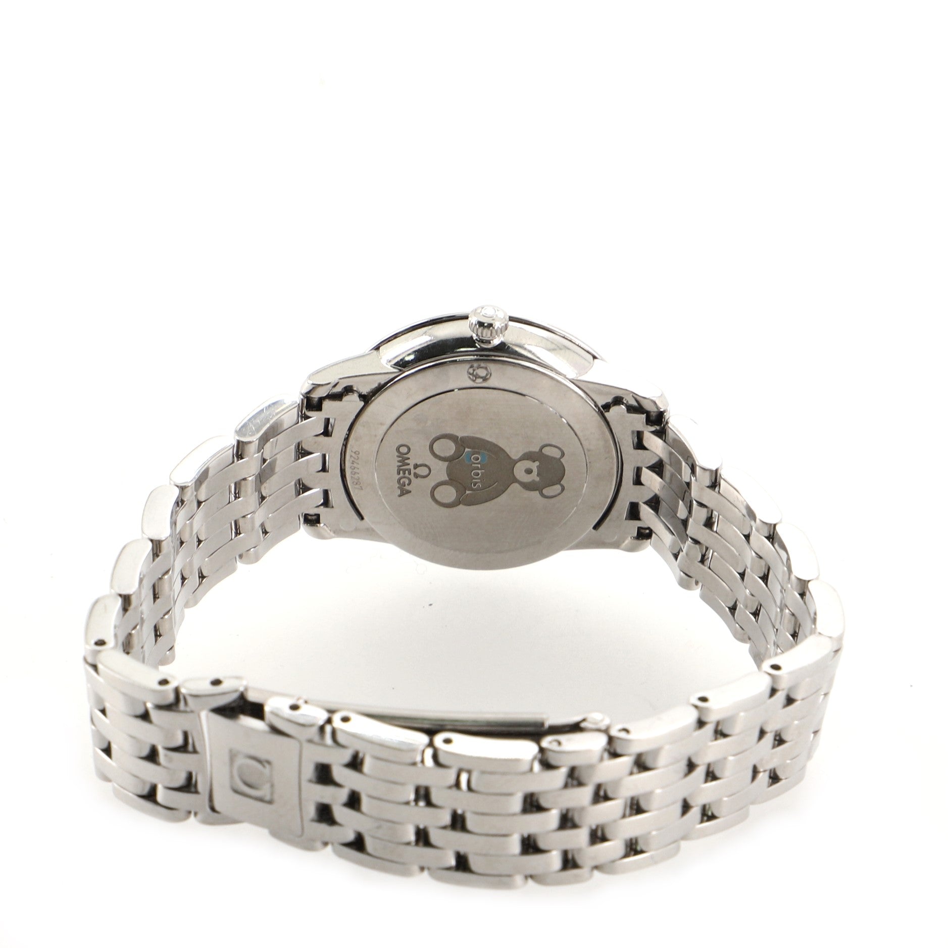 Omega De Ville Prestige Orbis Quartz Watch Stainless Steel with Diamond Markers 27