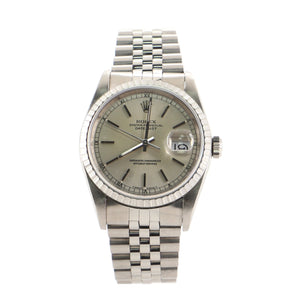 Rolex Oyster Perpetual Datejust Automatic Watch Stainless Steel and White Gold 36