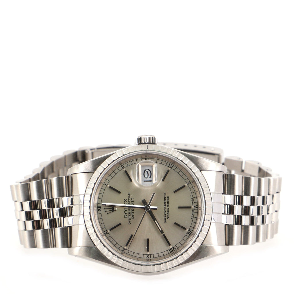 Rolex Oyster Perpetual Datejust Automatic Watch Stainless Steel and White Gold 36
