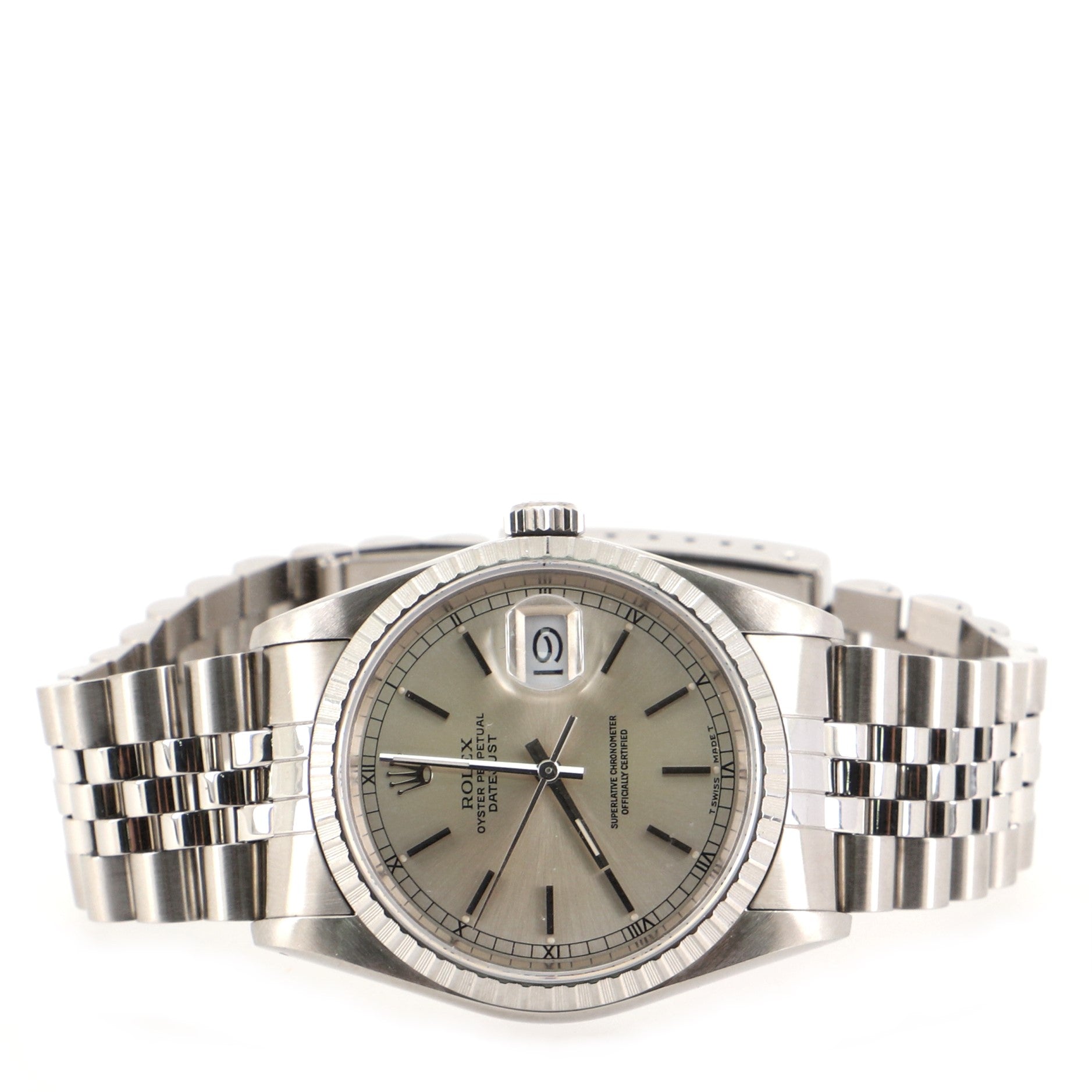 Rolex Oyster Perpetual Datejust Automatic Watch Stainless Steel and White Gold 36