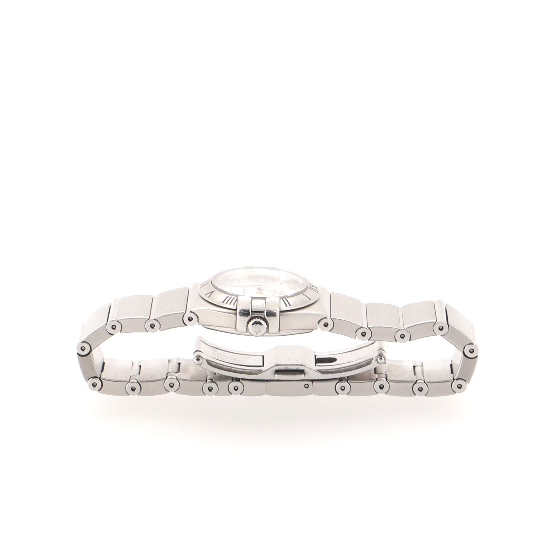 Omega Constellation Quartz Watch Stainless Steel with Diamond Markers and Mother of Pearl 24