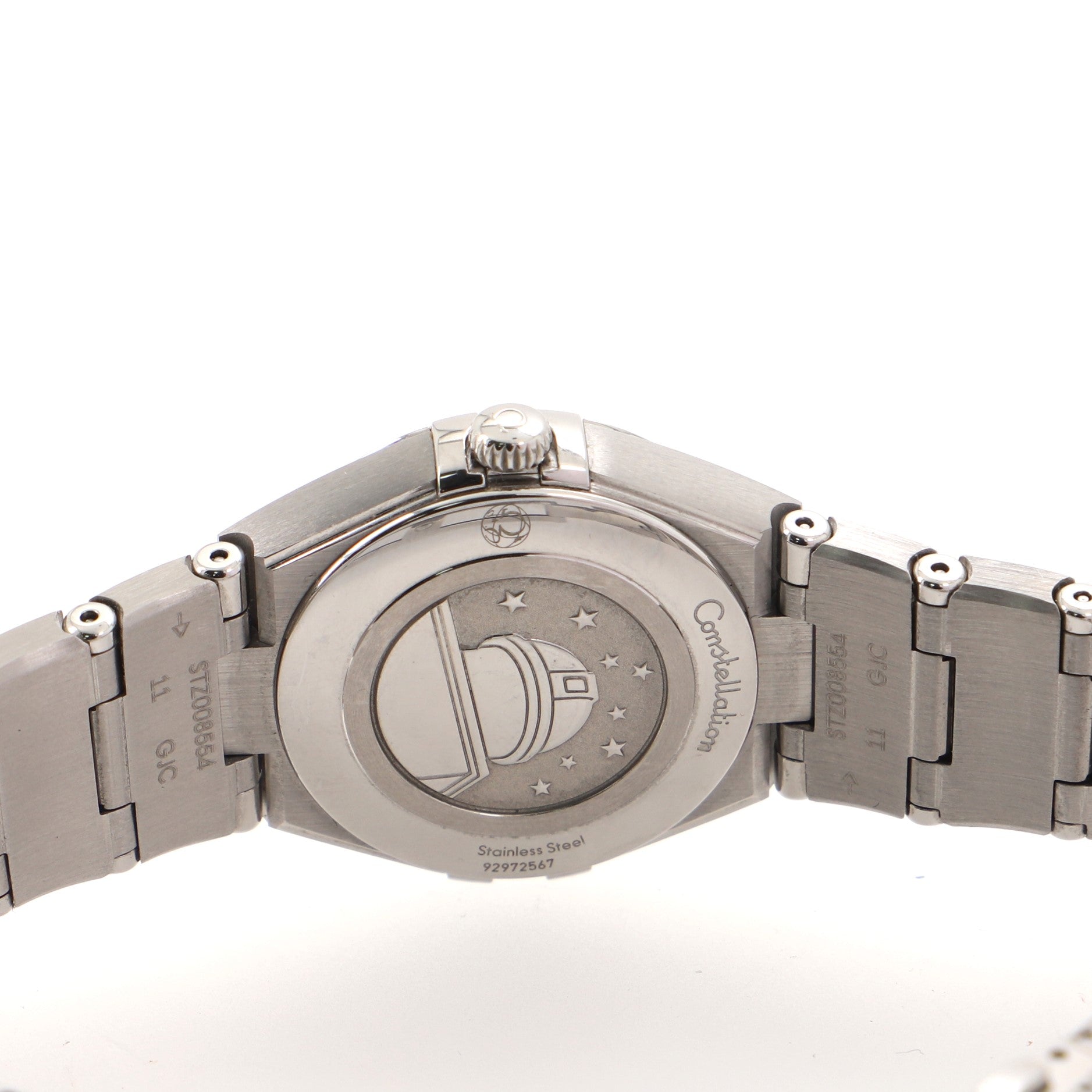 Omega Constellation Quartz Watch Stainless Steel and Mother of Pearl 28