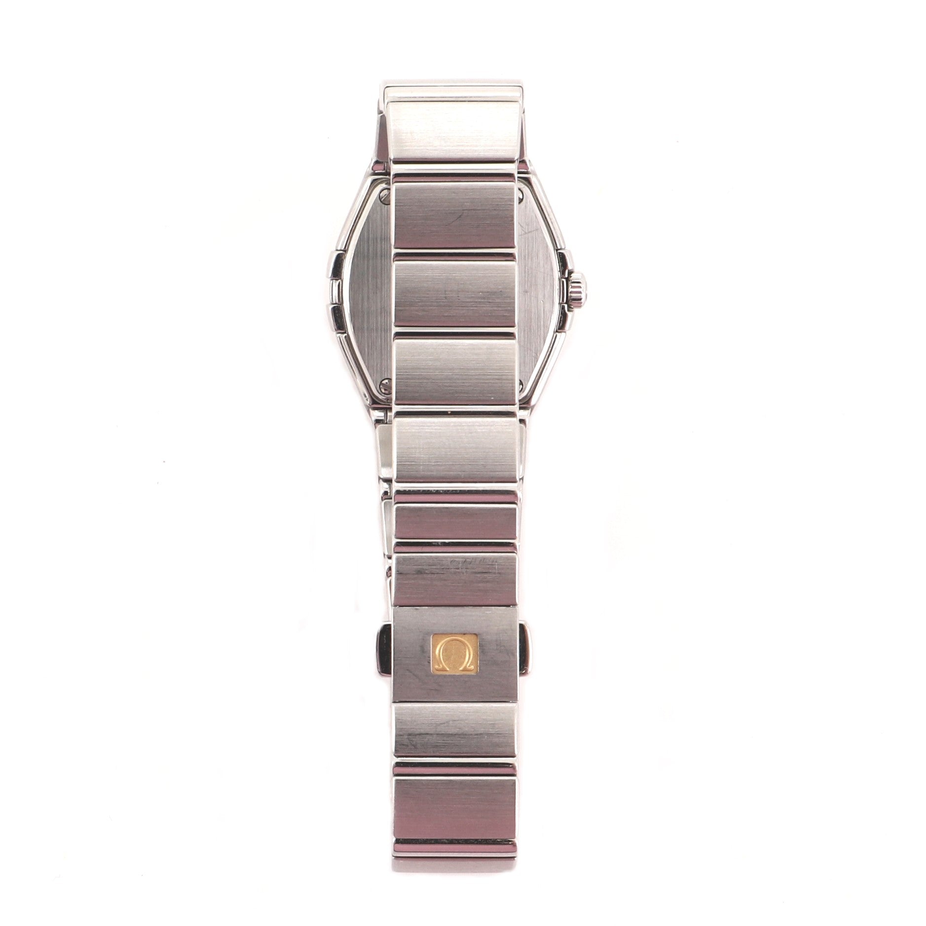 Omega Constellation Orbis Star Quartz Watch Stainless Steel with Diamond Bezel 24