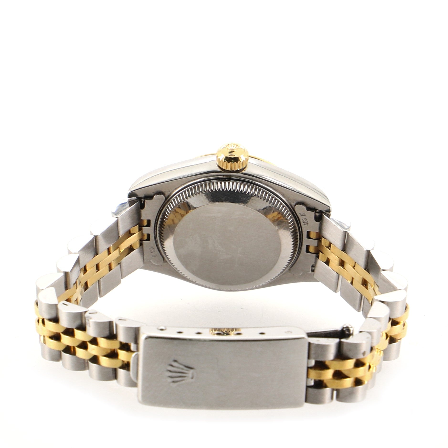 Rolex Oyster Perpetual Datejust Automatic Watch Stainless Steel and Yellow Gold with Diamond Markers 26