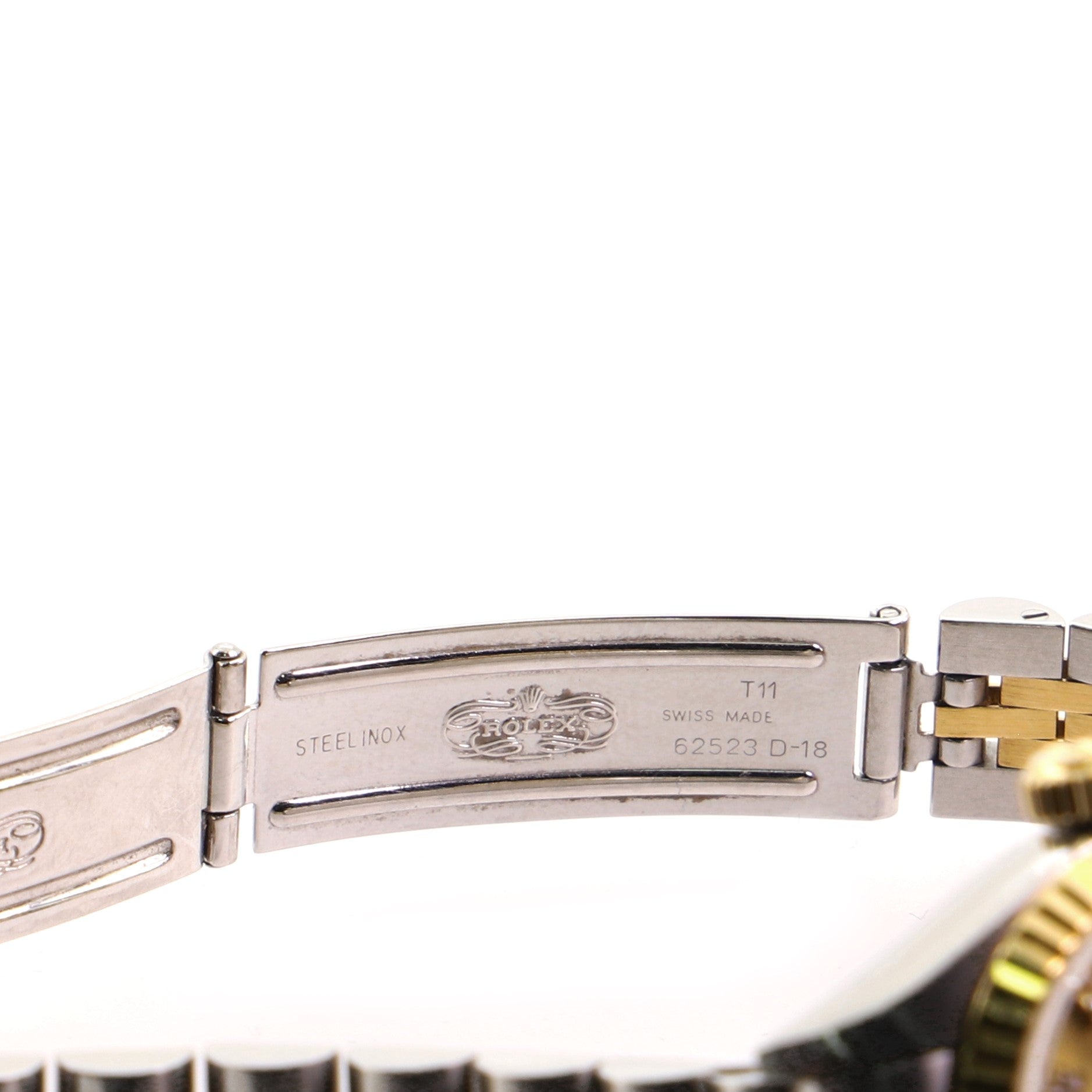 Rolex Oyster Perpetual Datejust Automatic Watch Stainless Steel and Yellow Gold with Diamond Markers 26